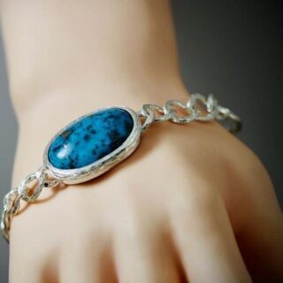 Silver 925 Turquoise Bracelet