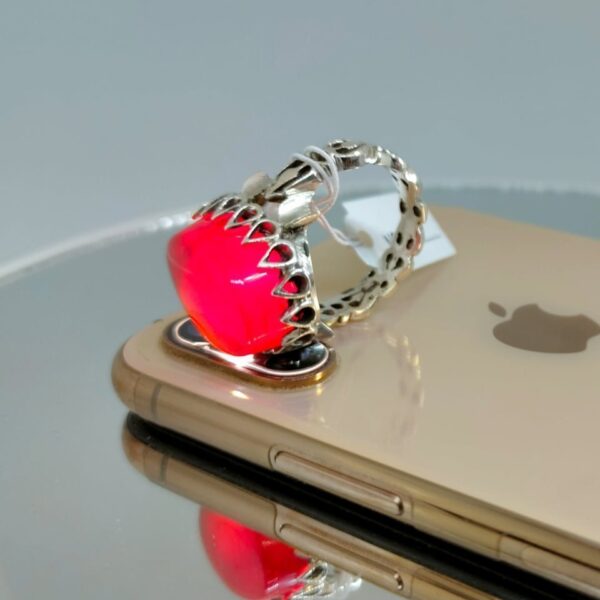 Natural agate rings in silver 925 bu online in pakistan