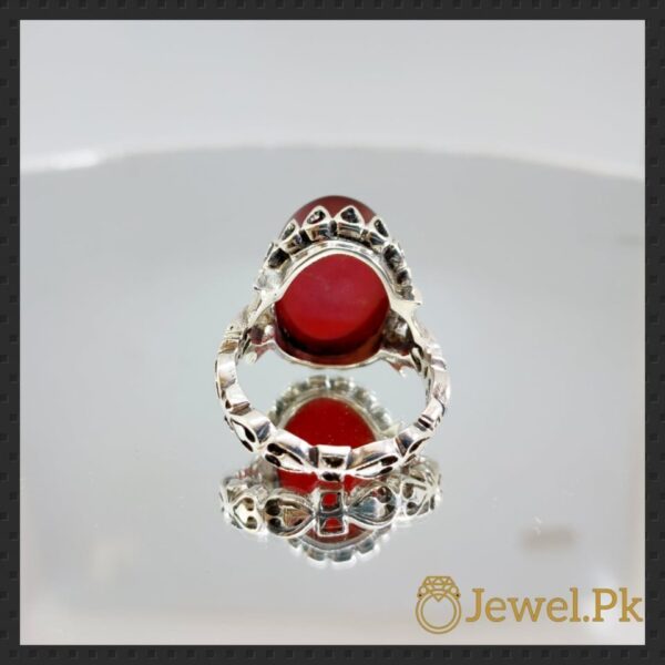 Natural agate rings in silver 925 bu online in pakistan
