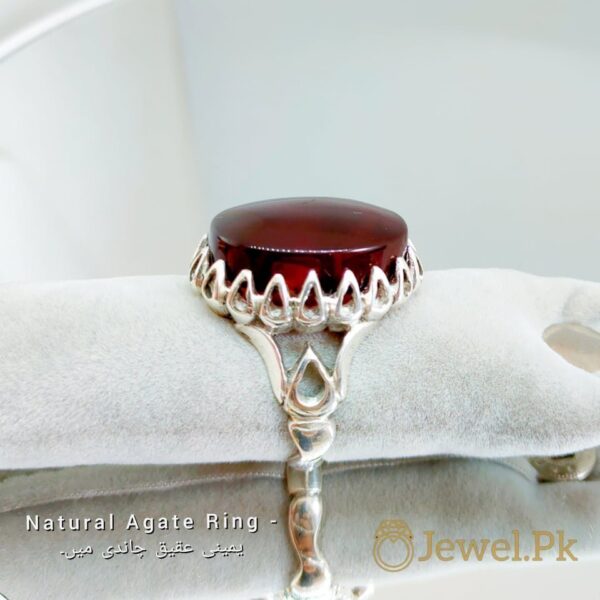 Natural Brown - Black Agate - Aqeeq Rings buy online in pakistan