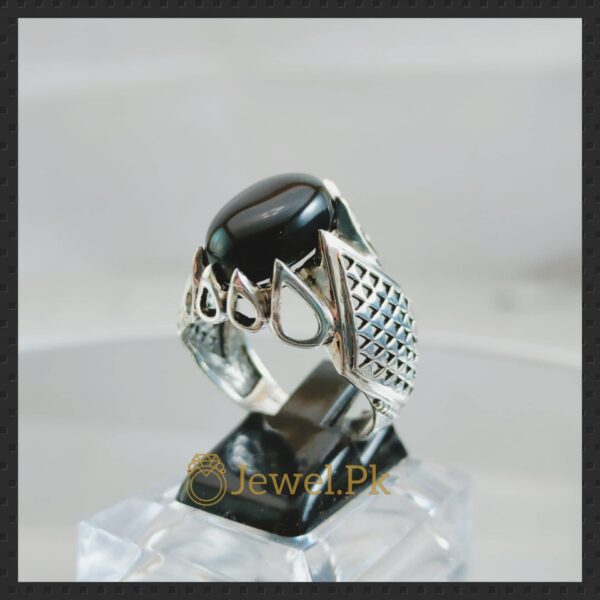 Natural Brown - Black Agate - Aqeeq Rings buy online in pakistan