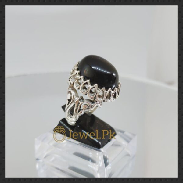 Silver 925 Chandi Ring in Agate - Aqeeq Ring