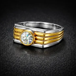 Luxury Italian Men Ring - 925 Silver Chandi
