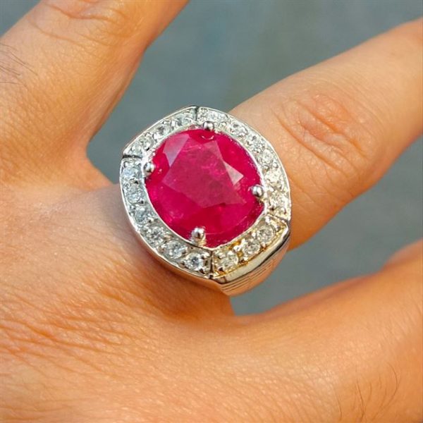 Natural Ruby Ring - Yakoot stone Rings in Pakistan