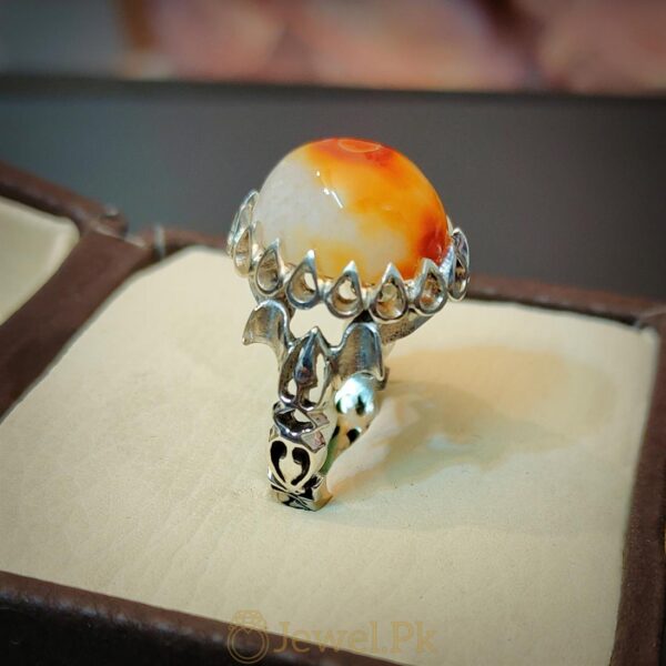 Eye Agate Ring - Aqeeq Ring