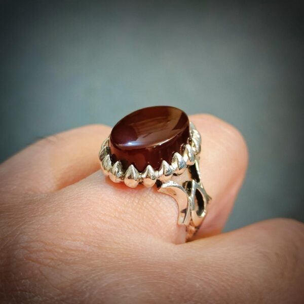 Yemeni Aqeeq Ring + Yamni Aqiq + Haqiq Rings + 925 Silver Handmade Rings Yemeni Agate