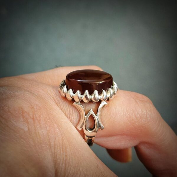Yemeni Aqeeq Ring + Yamni Aqiq + Haqiq Rings + 925 Silver Handmade Rings Yemeni Agate