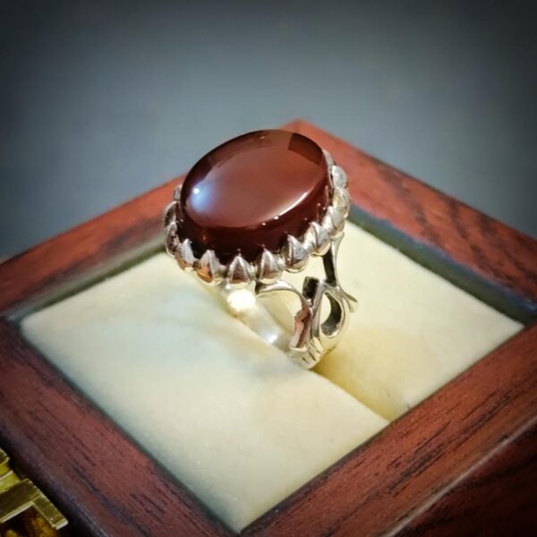 Yemeni Aqeeq Ring + Yamni Aqiq + Haqiq Rings + 925 Silver Handmade Rings Yemeni Agate