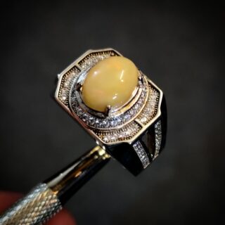 Natural Opal Ring + Italian Ring