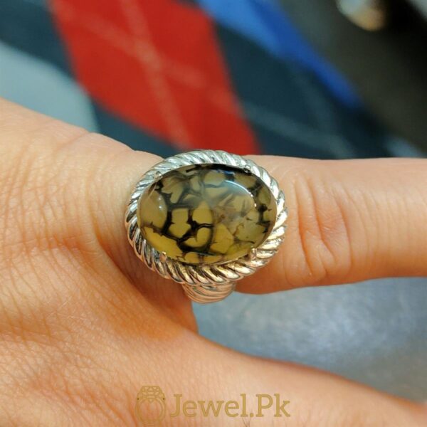 Natural Shajiri Aqeeq Ring Beautiful Aqeeq 2
