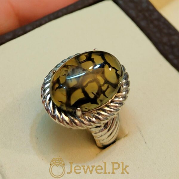 Natural Shajiri Aqeeq Ring Beautiful Aqeeq 5