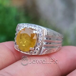 Natural Yellow Sapphire Ring Pukhraj Ring buy online Handmade Ring 1
