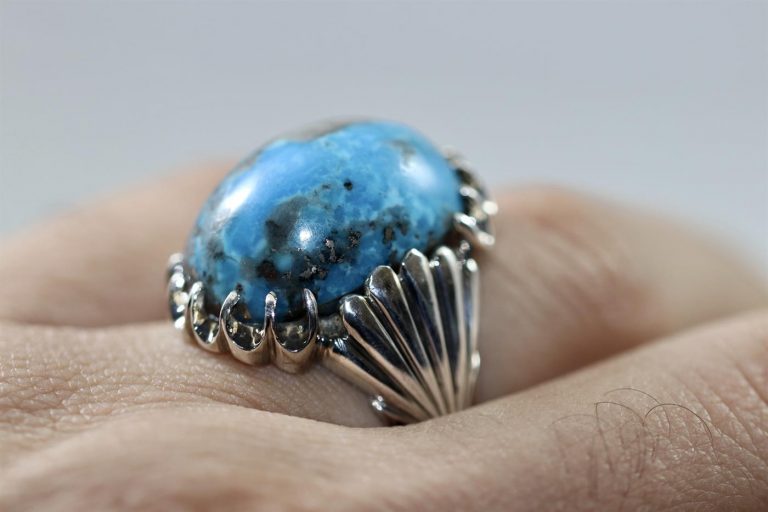 Natural Shajri Feroza - Turquoise Ring