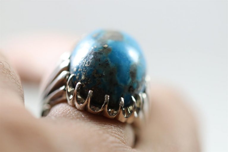 Natural Shajri Feroza - Turquoise Ring