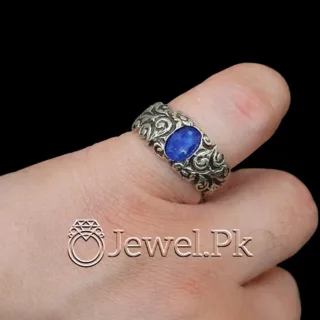 Blue Sapphire Ring Natural Gemstone 1