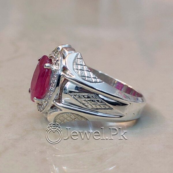 ruby ring - 925 silver ring