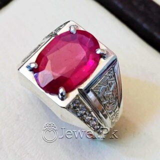 Natural Ruby YAqoot Ring Handmade