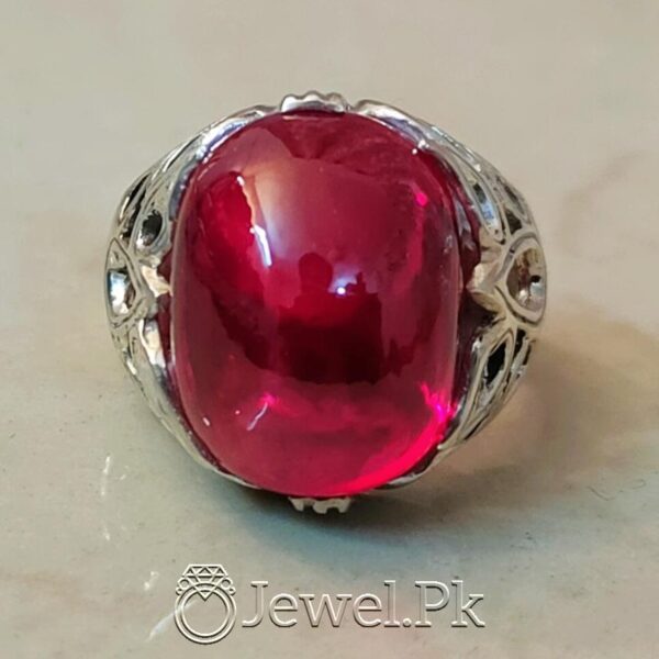 Anaari Yaqoot Pottaa Stone 925 Silver Handmade Ring 3