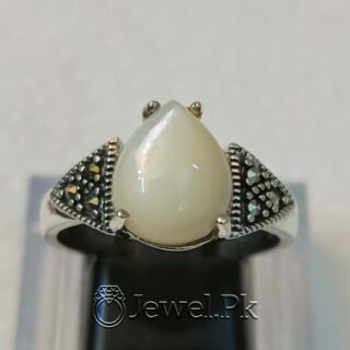 Moon Stone Italian Ring 925 Silver