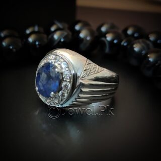 Natural Blue Sapphires 925 Silver Ring,