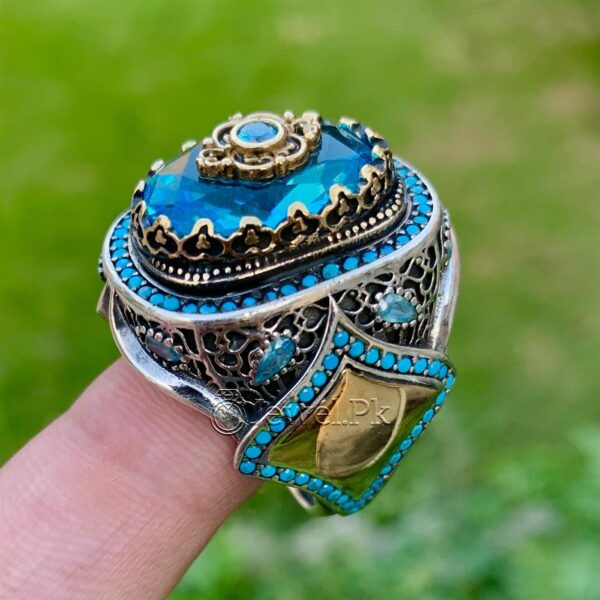 925 Silver Turkish Ring - Luxury Jewelry