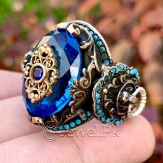 Luxury Turkish Ring - Ottoman Ring 925 Silver Chandi