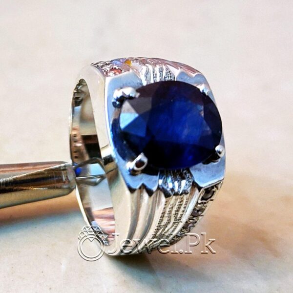 Blue Sapphire - Neelum Ring - Handmade