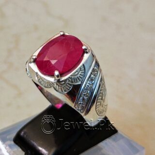 Natural Ruby Yaqoot Ring Handmade 7