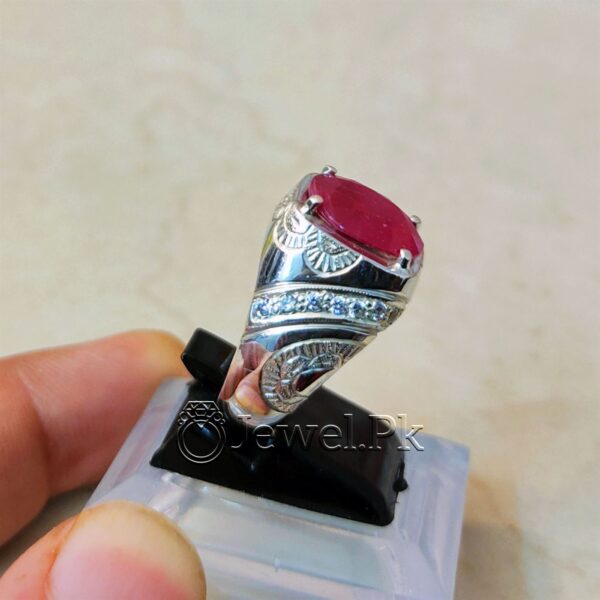 Natural Ruby Yaqoot Ring Handmade 9