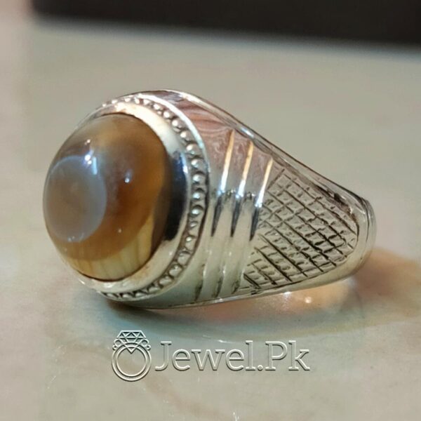 Eye Agate Natural Eye Agate in Silver 925 Ring Suleimani Aqeeq 13