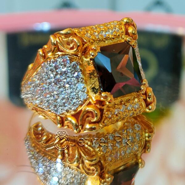 Ladies Ring Gold Plated Beautiful 3