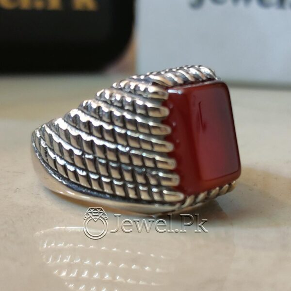 Natural Yemen Agate Yamani Aqiq Ring Beautiful Brown Haqiq 2