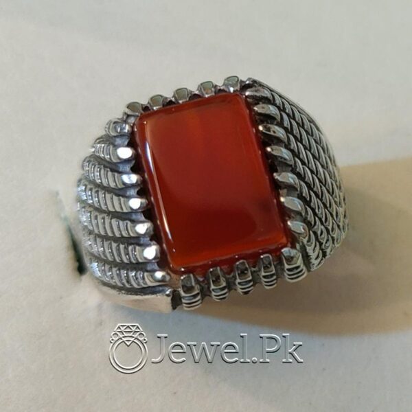 Natural Yemen Agate Yamani Aqiq Ring Beautiful Brown Haqiq 5