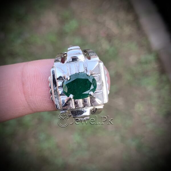 Natural Zambian Emerald Ring 3