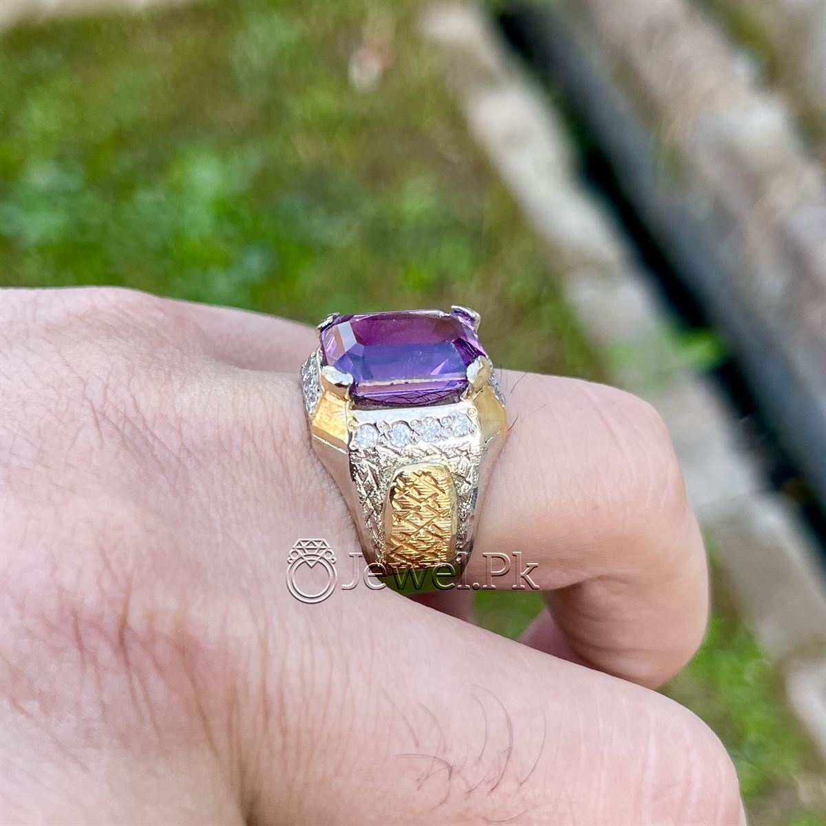 Natural Amethyst (Jamshet) Gemstone buy online in Pakistan