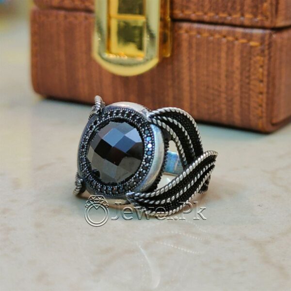 Turkish Ring 925 silver Black Color