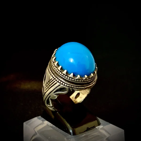 Dark Blue Feroza - deep blue turquoise - Natural Feroza - Natural turquoise firoza