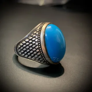 Dark Blue Feroza - deep blue turquoise - Natural Feroza - Natural turquoise firoza