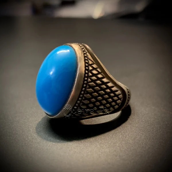 Dark Blue Feroza - deep blue turquoise - Natural Feroza - Natural turquoise firoza