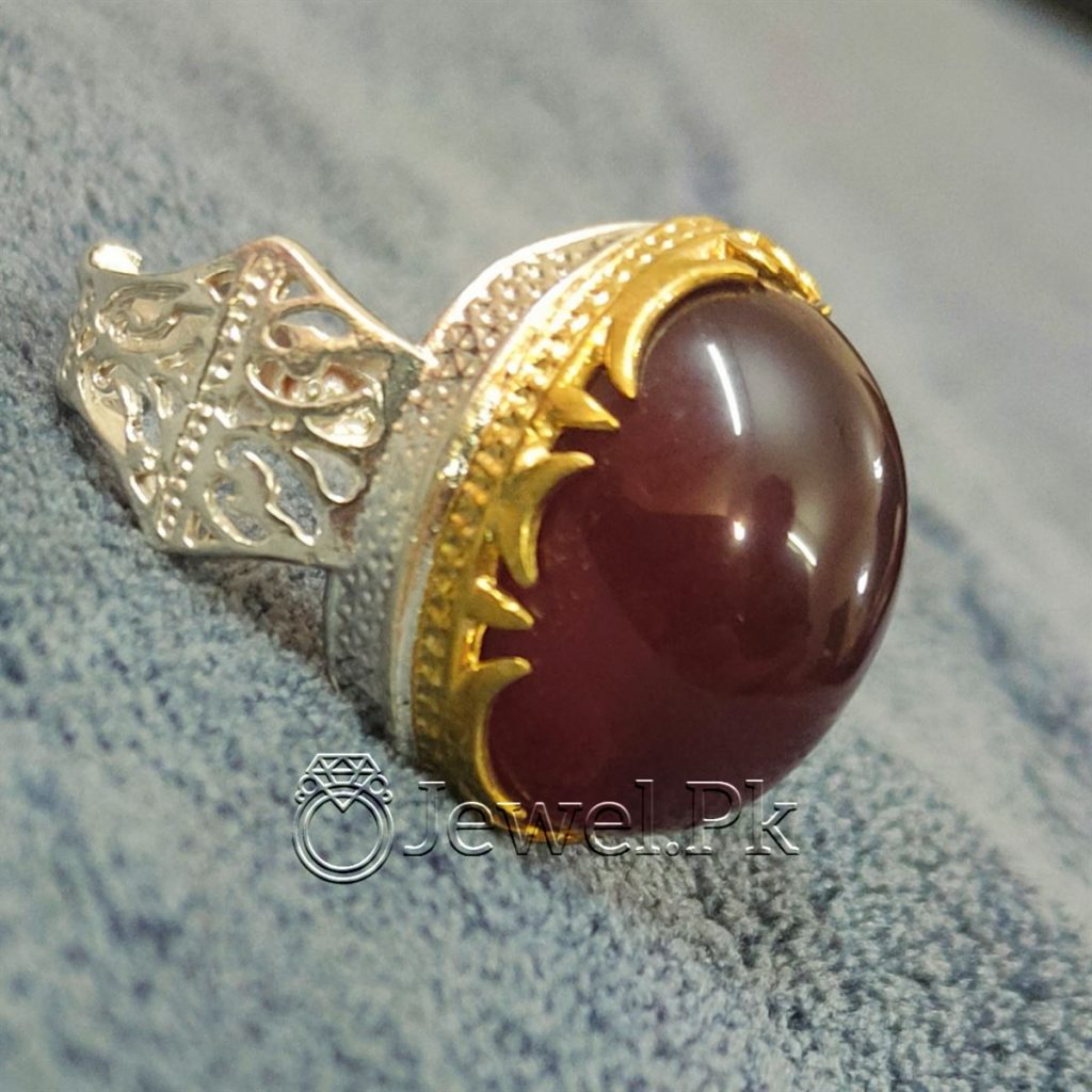 Natural Irani Agate - Irani Aqeeq Ring 925 silver (9)