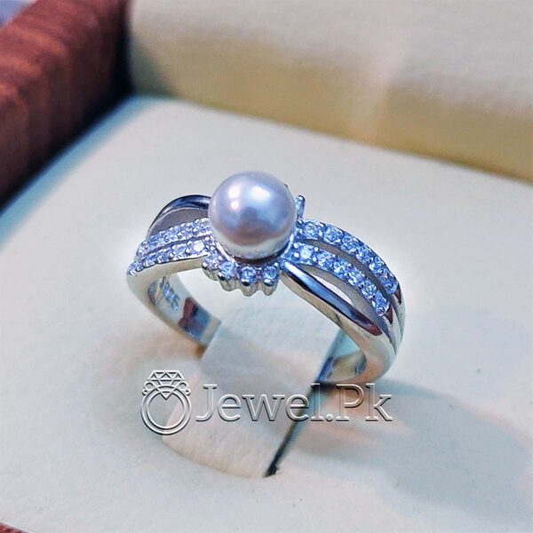 Real Pearl Ring 925 Silver Ring - Pearl Stone
