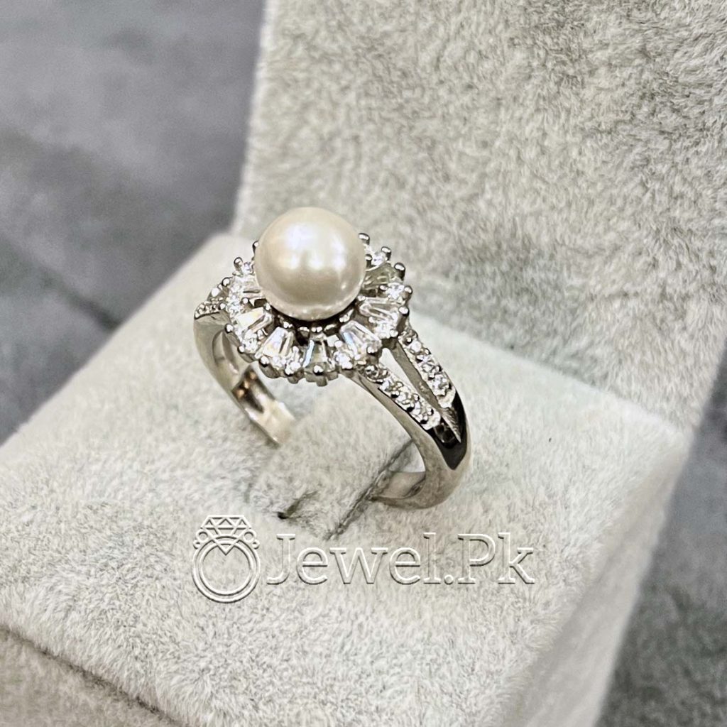 Real Pearl Ring 925 Silver Ring - Pearl Stone