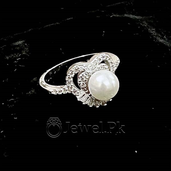 Real Pearl Ring 925 Silver Ring - Pearl Stone