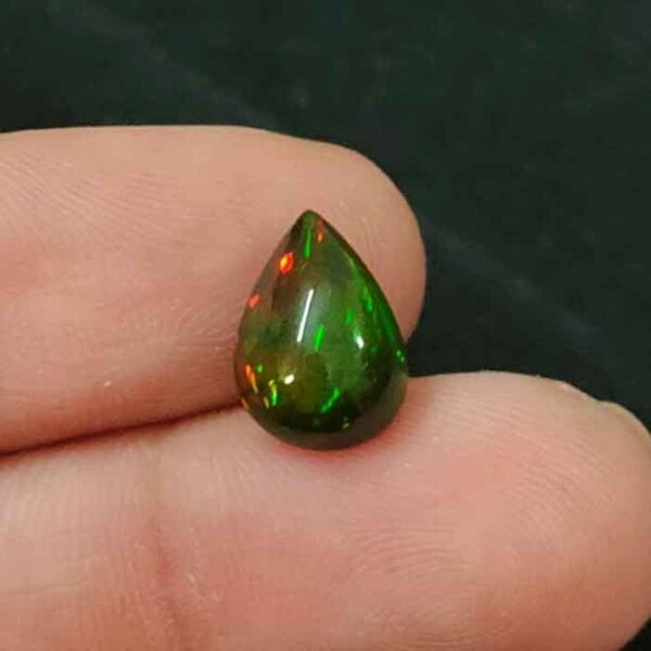 Black Opal - Fire Opal + Opal Ring + Big Opal Stone - Original Fire Opal