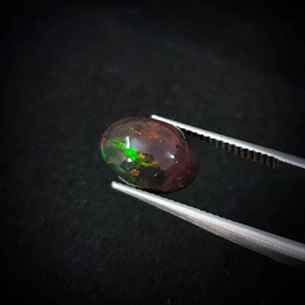 Black Opal - Fire Opal + Opal Ring + Big Opal Stone - Original Fire Opal