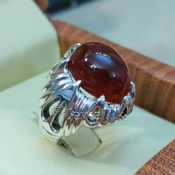 Natural Yemen Agate Ring