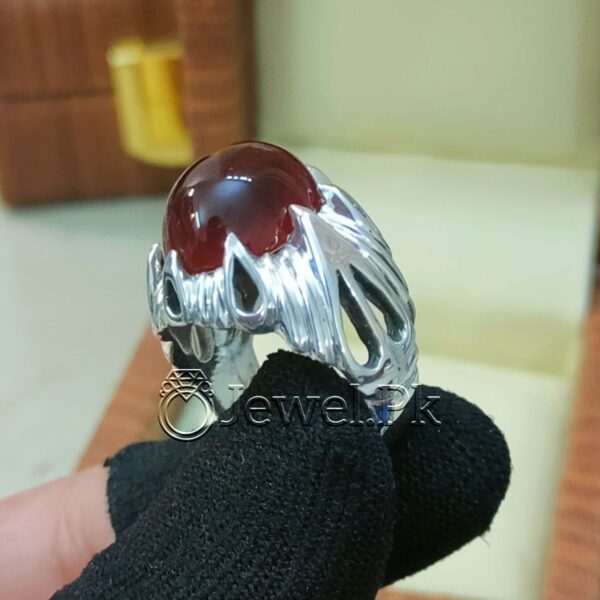 Natural Yemen Agate Ring