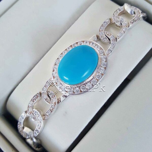 Italian Bracelet for Women - Italian Bracelet for Men - Feroza Bracelet - Turquoise Bracelet