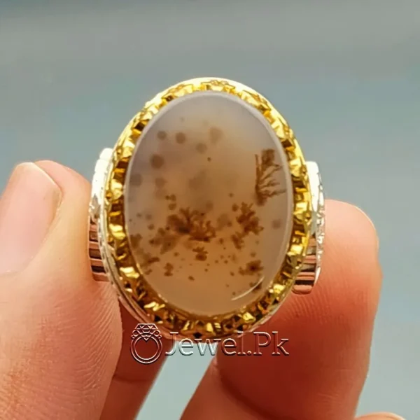 Natural Agate Ring - 925 Silver - Chaandi Ring