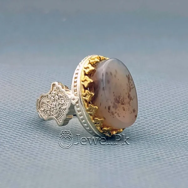 Natural Agate Ring - 925 Silver - Chaandi Ring
